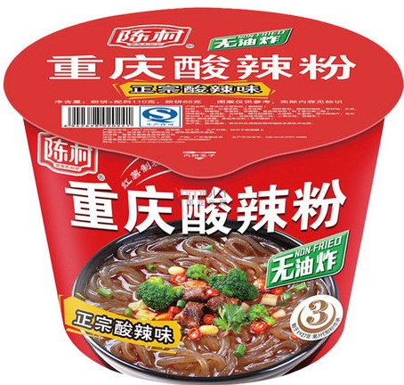 陈村牌【重庆酸辣粉】正宗酸辣味 (桶)110g